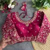 Heavy Pure Vichitra Silk Jari Embroidery & Sequence Work Blouses Suppliers In India